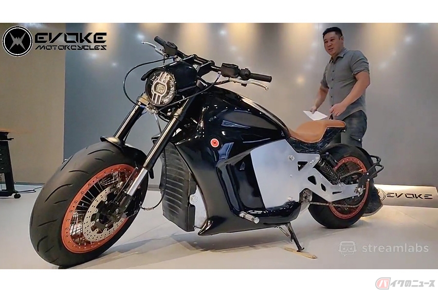 Evoke Motorcycles電動クルーザー「6061」公開　 航続距離は最大470km 15分で80%の充電も可能に