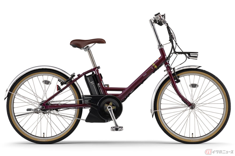ヤマハの24型電動アシスト自転車「PAS CITY-V」　スマートパワーアシストを搭載した2021年モデル発売