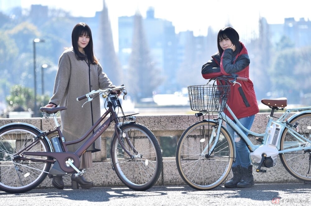 オシャレなヤマハの電動アシスト自転車「PAS Ami」と「PAS mina」で、ゆる～り街乗り＆お散歩試乗。女子トークしてみました！