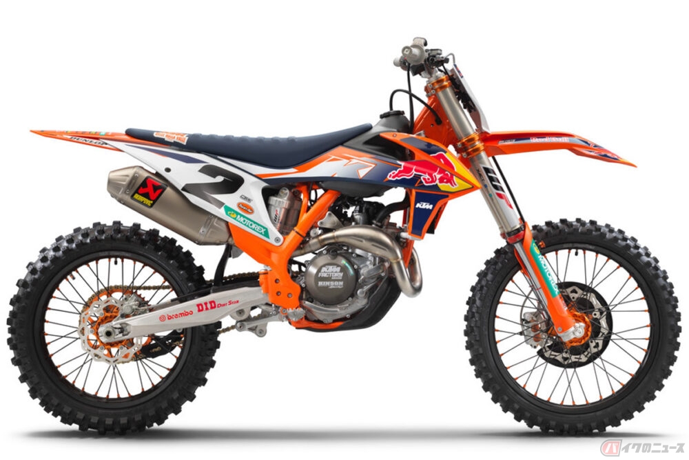 KTMジャパンよりRed Bullグラフィックのモトクロス競技専用車　2021年型「KTM 450 SX-F FACTORY EDITION」発売