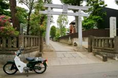 東京都板橋区にお城の空壕があった!!　バイクで往く城跡巡り　「熊野神社」と「志村城跡」