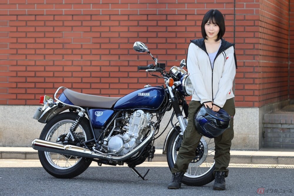 ヤマハ SR400ファイナルエディション ブルー！ - バイク