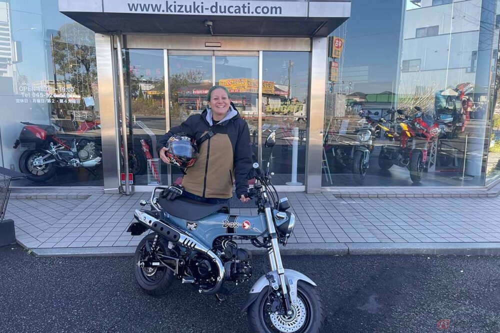 ダックス125 Graft ブラック バイクシート ストライプデザイン