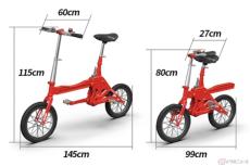 わずか4秒で折りたたみ可能！ スライド式ボディ採用の自転車「POP-CYCLE」発売