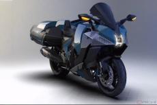 カワサキ「Ninja H2 SX」ベースの水素エンジン搭載車を世界初公開 2024年から試験走行を開始