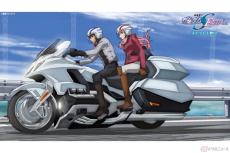 映画「ガンダムSEED」登場バイク 2024モーターサイクルショーホンダブースに展示 記念撮影も可能
