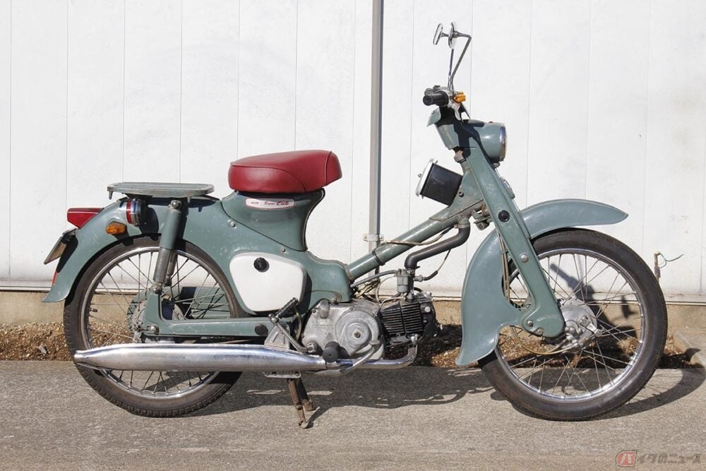 当時物 純正シート 茶 スーパーカブ C50 C100 C65 カモメ 行灯 新作