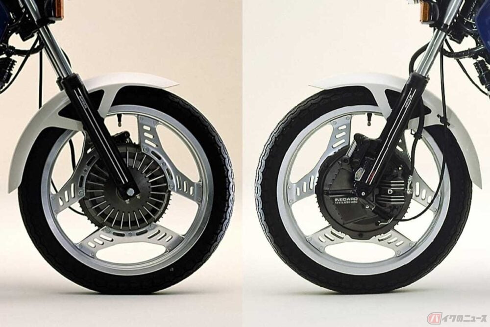 CBX400F CBX550F 2型仕様 ホイール フロントダブル ドラムブレーキじゃないの!? ホンダの「インボードディスク」ってナニ