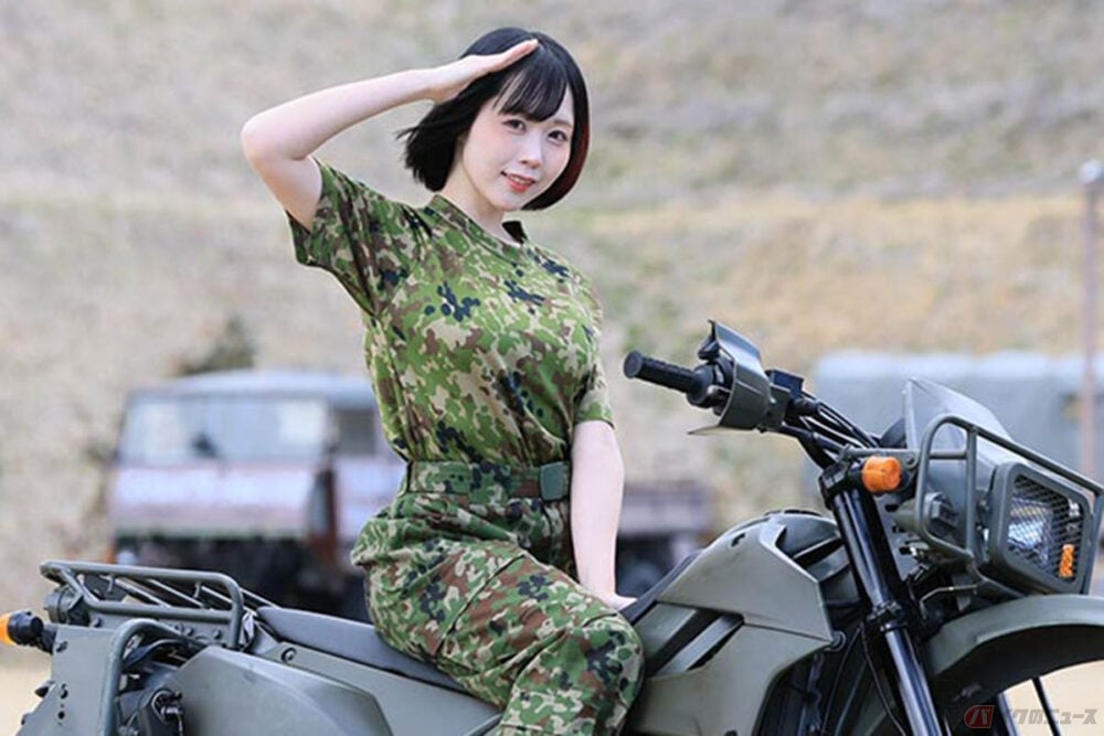 陸上自衛隊で活躍するオートバイ部隊に密着!! 偵察用オートバイ
