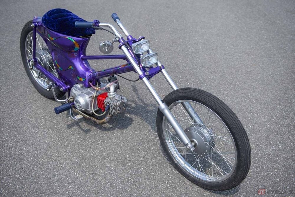 スーパーカブ　チョッパーセット え、これがホンダの「スーパーカブ」だって!? ドラッグレーサー