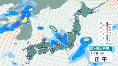 九州～東北の広い範囲で激しい雨の恐れ　“梅雨明け間近”の大雨か　24時間降水量は東海で120ミリ【今後の雨と風のシミュレーション】