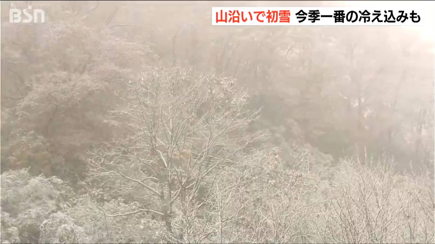 7日は立冬 暦通り新潟県内は各地で今季一番の冷え込みに　山沿いでは初雪を観測