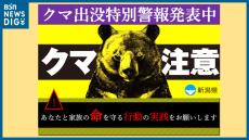 「散歩中にクマを目撃した」住宅点在の集落で体長70cmのクマと遭遇　新潟県柏崎市