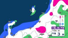 新潟県の雪の予想　10日も“警報級の大雪”の恐れ　夕方までに多い所で山沿い35cm、平地15cm【3時間ごとの雨雪シミュレーション・10日午前11時半更新】