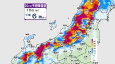 新潟県内の雪と雨は？15日は雪の降り方が強まる所も…　寒気が流れ込み大気の状態が非常に不安定【3時間ごとの雨雪シミュレーション・14日午後9時更新】