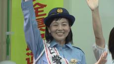 夏目みな美アナウンサーが愛知県警の一日警察署長に 幼稚園児と横断歩道の渡り方を確認 「交通安全を」西枇杷島警察署