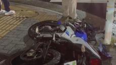 直進のバイクが右折する乗用車と交差点で衝突する事故　20代くらいの男性が意識不明の重体　名古屋・中区