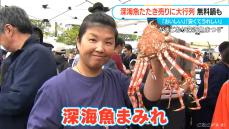 もはやブーム“深海魚”まつり大盛況 「前泊で来た」「漁師さんとしゃべりたい…」 無料の「深海鍋」や子どもたち参加のセリも　愛知・蒲郡市