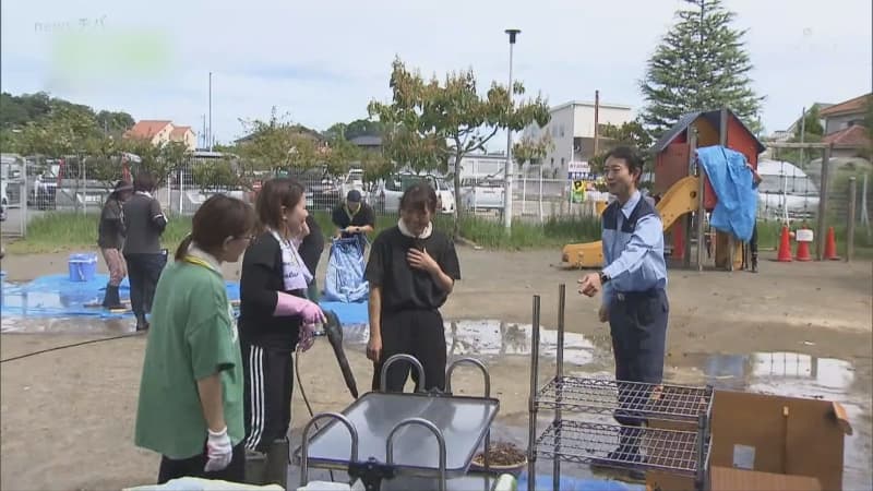 台風13号 熊谷知事 浸水被害の大網白里市を視察／千葉県