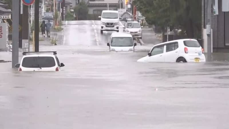 台風13号に伴う大雨被害 全壊被害も