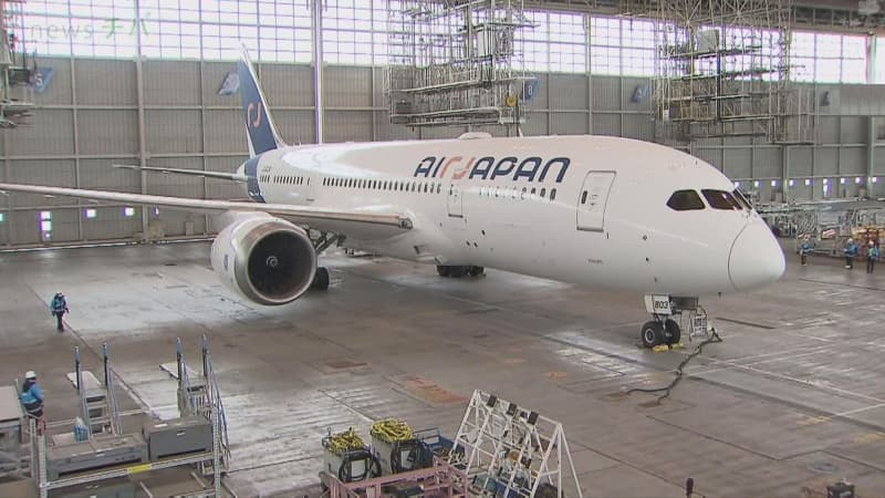 全日空新ブランド　就航直前　エアージャパン機体お披露目