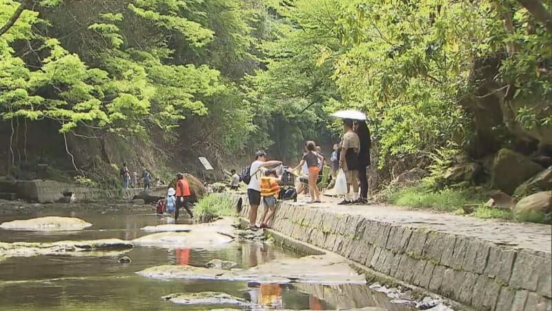 新緑映える養老渓谷 被災旅館では復旧進む　千葉