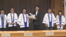 6月は”牛乳月間” 酪農団体が知事に県産牛乳を贈呈　千葉県