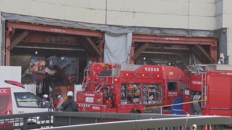 ビル解体工事現場で天井崩落　作業員２人が死亡　ＪＲ千葉駅近く