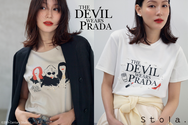 プラダを着た悪魔』別注Tシャツ、Stola.公式オンラインストアにて発売