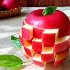 子供が喜ぶ ゲーム感覚で食べられる りんごジェンガ など りんごの飾り切り特集 記事詳細 Infoseekニュース