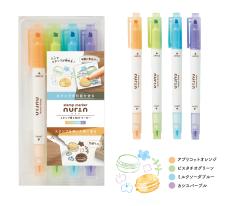 ペンでスタンプを押す×押した後に塗る！スタンプ用2WAYマーカー