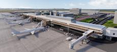 木造・鉄骨ハイブリッド構造採用の第１ターミナル北側サテライト施設2026年夏頃の供用開始に向け着工