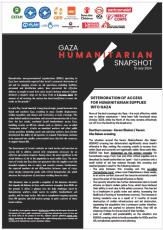 パレスチナ・ガザ：
国際NGO13団体が人道支援活動の妨害の詳細を公表