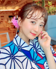 小松彩夏、涼しげな浴衣姿公開「とてもお似合い」と反響