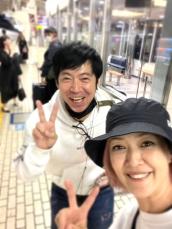 東貴博、松嶋尚美と駅のホームでバッタリ遭遇２ショット