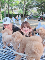 渡辺美奈代、全力でピクニックを楽しむ姿に「可愛い」