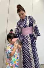 平野ノラ、３歳長女・バブ子とお祭りをエンジョイ！