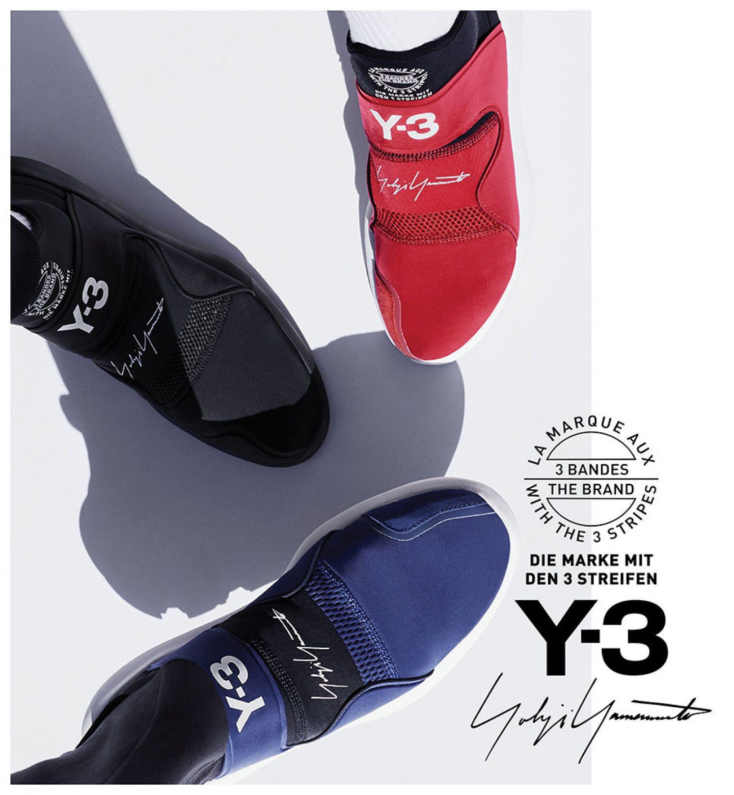 山本耀司×アディダス「Y-3」、2018年春夏コレクションより新作スニーカー発売