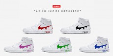 AIR FORCE 1 LV8からインスパイアされたカスタムモデル「AJ1 MID INSPIRE SKETCH&amp;DROP」から早くも新色が発売