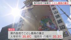 福岡県内各地で猛暑日　ことし最高の暑さに　引き続き熱中症対策を