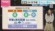 福山気象予報士のお天気情報　バリはやッ!　11月20日