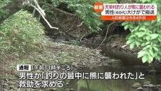 【続報】天栄村の川で釣り中に熊に襲われる　神奈川県の60代男性が顔などに大けが・福島県