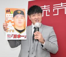 巨人・岡本和真「24年契約」強弁もメジャー挑戦へ決意の「単年」　来季年俸5億4000万円で契約更改　「目標にしている場所」