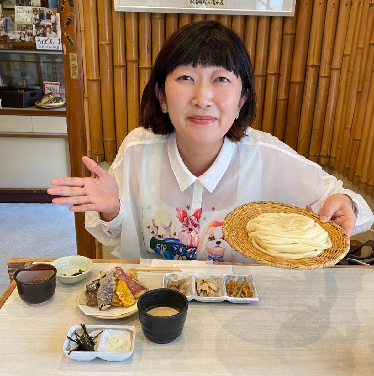 なにがあってもゴキゲンちゃん　女一人旅（4）水沢うどん、ココにあり！　伊香保の老舗・清水屋で「いろいろ食べたい！でも一人」ピッタリなセットメニューに心躍る