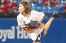 185cm狩野舞子が完璧始球式　美フォーム→ストライク“剛速球”に場内ざわめき