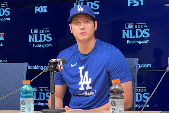 大谷翔平、自身初のPOは「楽しみの方が大きい」　緊張感は「No」…英語回答に場内笑顔