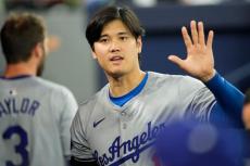 MVP大谷翔平で“粋な演出”「私のチームメート」　同僚も快挙祝福「当たり前じゃん」