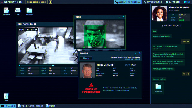 エージェントたちを支援して犯罪解決を目指す『The Operator』発売―サイバー犯罪者"HAL"に挑め