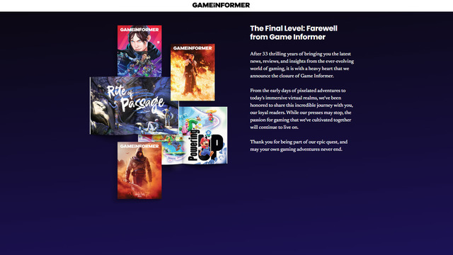33年もの長い間親しまれてきた米ゲーム誌Game Informerが突然の廃刊―Webサイトも閉鎖