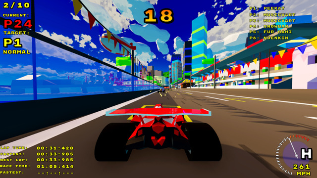 ロンドンや東京、ローマを爆走するレトロなレースゲーム『SPGP Super Polygon Grand Prix』早期アクセス開始！